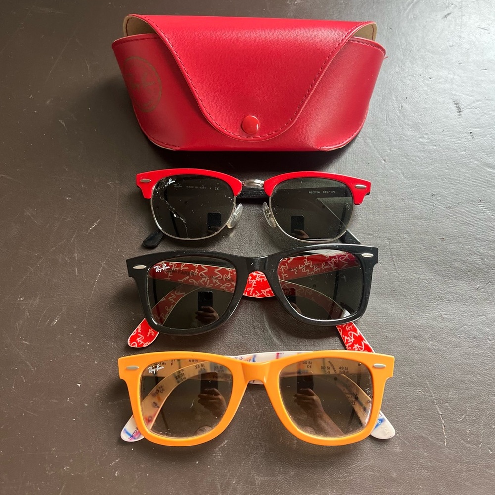 RAYBAN SUNGLASSES BUNDLE (3 pairs)